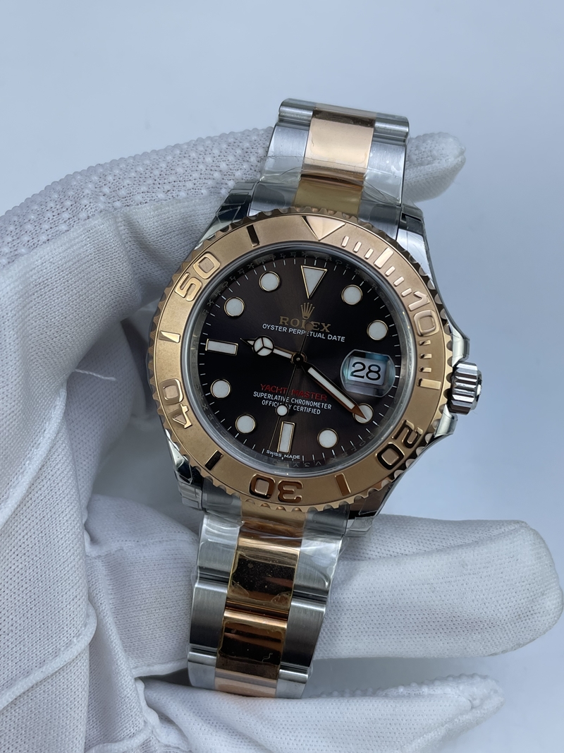 (준비완료/특급배송 할인판매)NO.2940/VS공장 요트마스터 초코 콤비 3135풀카피 클론무브