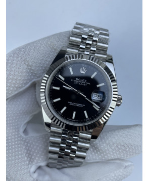 (준비완료/특급배송)NO.3076/롤렉스 데이저스트 126334 41미리 블랙다이얼 바인덱스 QP공장