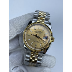 (준비완료/특급배송)NO.3098/롤렉스 데이저스트 126233 36미리 골드 다이얼 바인덱스 옐로우골드 콤비 QP공장