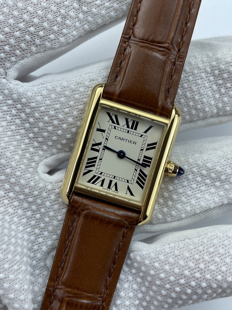 (준비완료/특급배송)NO.3409/AF공장 까르띠에 탱크머스트 22미리 스몰사이즈 옐로우골드